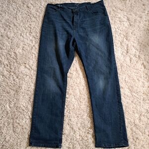 Nautica Men's Dark‎ Blue Straight Fit Jeans Size 42W 34L